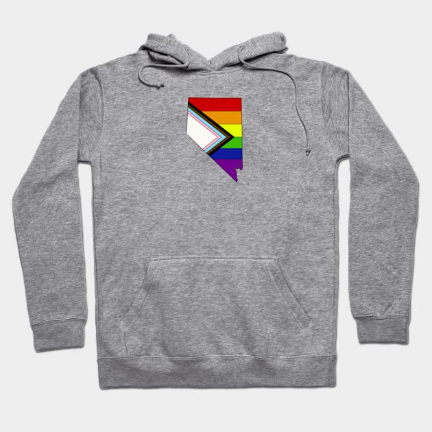 Progress pride flag - Nevada Hoodie by TheUndeadDesign